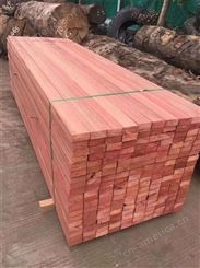 定尺加工柳桉木户外木材 菠萝格地板材料 樟子松防腐木板材