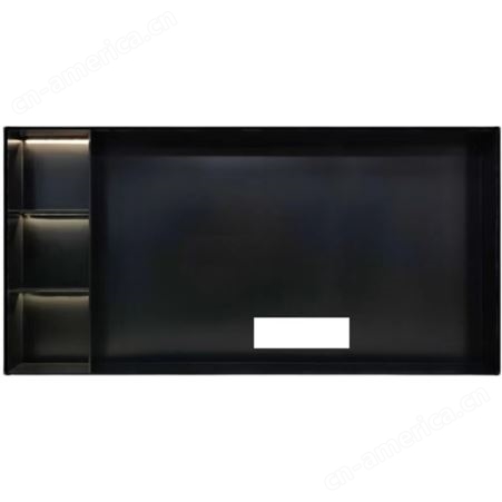简约嵌入式不锈钢壁龛电视背景装饰柜无缝焊接工艺承接装饰工程