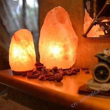 跨境盐灯 Salt lamp 矿物负离子装饰台灯 喜马拉雅水晶玫瑰夜灯