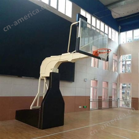 *直销晶康牌学校 壁挂式折叠 室内 户外 移动 手动液压篮球架
