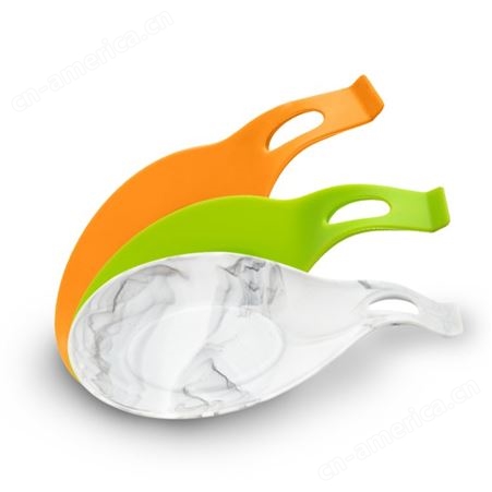 硅胶汤勺垫大号加厚77g搁勺器 创意食品级防烫易清洗勺子垫