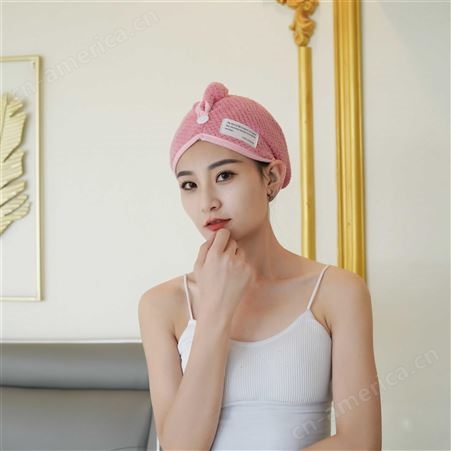 干发帽女加厚双层吸水速干成人学生通用可爱洗澡擦头干发巾