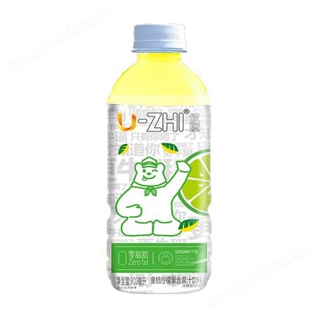 U-ZHI优质0脂肪金桔柠檬复合果汁饮料招商代理批发 扶持政策好