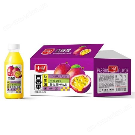 中星猕猴桃味益生菌复合果汁饮品果汁饮料450ml厂家招商