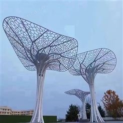 大型不锈钢雕塑定制地产园林景观户外抽象金属白钢 镜面造型摆件厂
