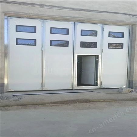 电动工业门 绿色环保材料 优美大方线条型门框
