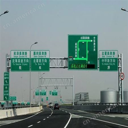 厂家高速龙门架 公路路跨ETC限高架 LED显示屏指示路牌