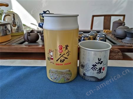 军荣铝业 家用1L储粮罐 时尚茶叶罐 茶桶 粮食罐