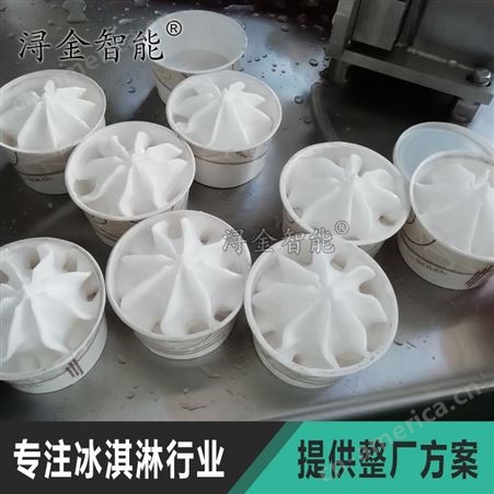 冰淇淋生产加工包装设备杯子甜筒蛋筒挤挤杯威化圆盘灌装机