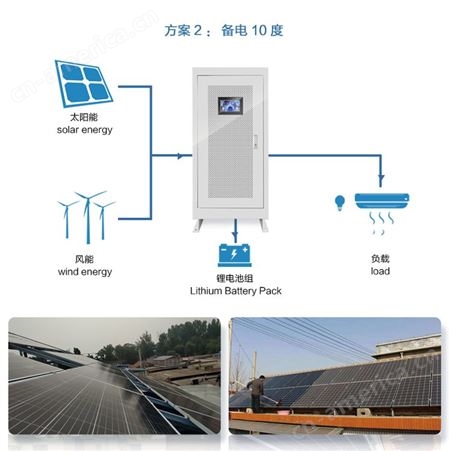 太阳能发电系统离网农村光伏家庭储电12V铁塔通信基站带485锂电池