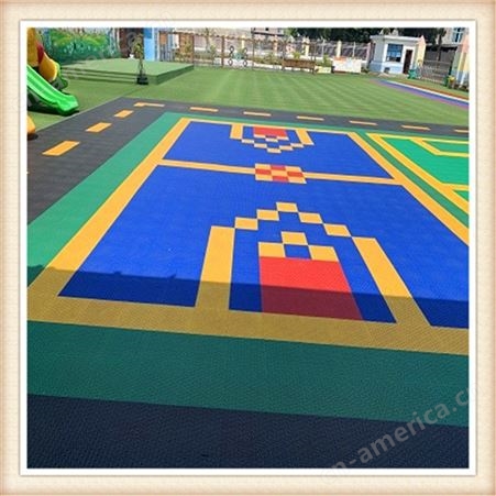 经济小双米球场地板生产 拼花地板  添速报价 幼儿园拼装地板