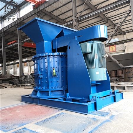 时产50-100吨新型机制砂设备青石立式复合破碎机板锤河卵石制砂机