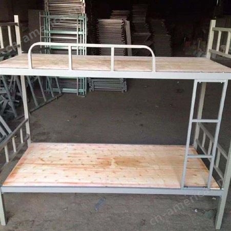 折叠上下铺铁架床 双人床员工公寓工地铁艺床现代简约架子床