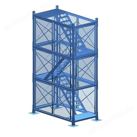 建筑工地 安全爬梯笼 基坑安全爬梯 框架组合式梯笼